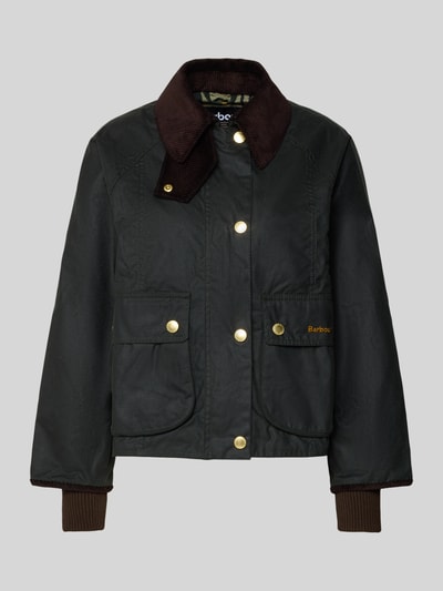Barbour Regular Fit Jacke aus gewachster Baumwolle Modell 'BEADNELL' Oliv 2