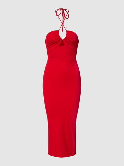 Bardot Sukienka midi z wiązaniem na szyi model ‘KIKI HALTER MIDI DRESS’ Czerwony 2