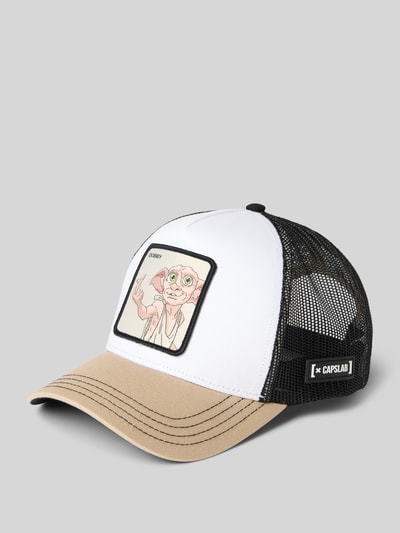 Capslab Basecap mit Label-Detail Beige 1