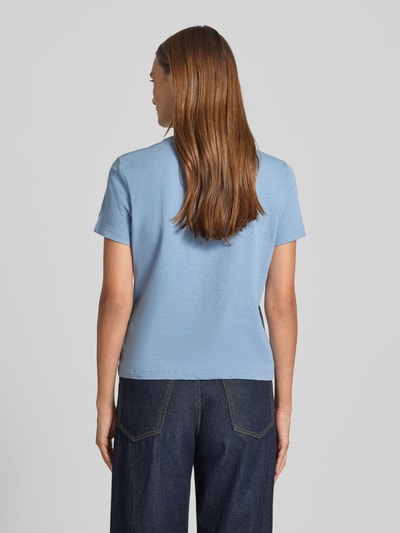 Tommy Hilfiger T-shirt o kroju regular fit z czystej bawełny Jasnoniebieski 5