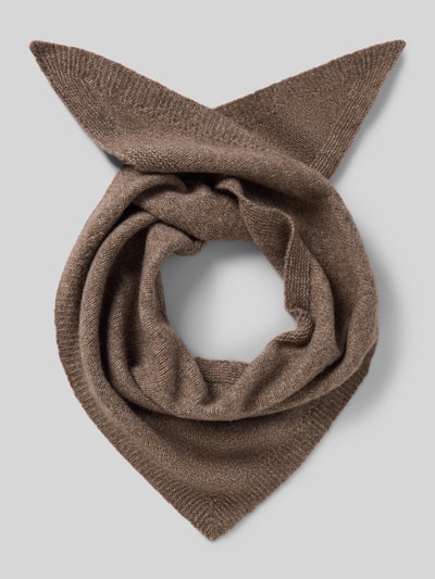 Produktfoto, Schal mit Woll-Anteil Modell 'Bikona' von someday, dreieckiges Design, Strick-Optik, braun, elastischer Material-Mix, Damen Accessoire