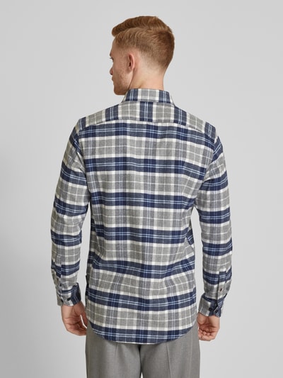 HECHTER PARIS Koszula casualowa o kroju regular fit z kołnierzykiem typu button down Granatowy 5