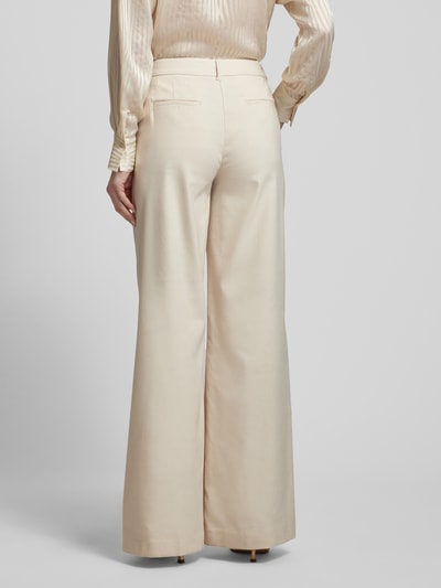 Stefanel Wide Leg Stoffhose mit hohem Bund Offwhite 5