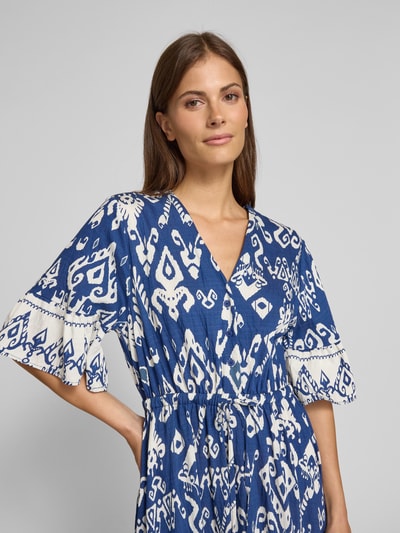 B.Young Maxikleid mit V-Ausschnitt Modell 'JASMINA' Marine 3