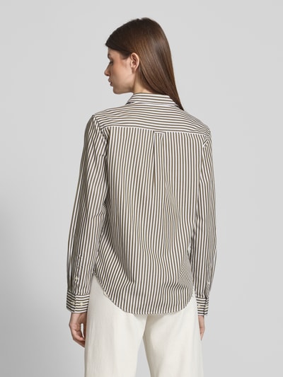 Gant Regular Fit Hemdbluse aus reiner Baumwolle mit Logo-Stitching Hellgruen 5