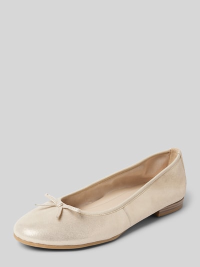 Tamaris Ballerina's met sierstrik Ecru - 1