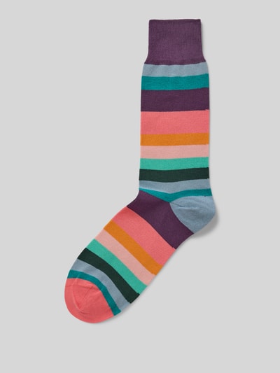 PAUL SMITH Socken mit gerippten Bündchen Modell 'ARTIST' Rosa 1
