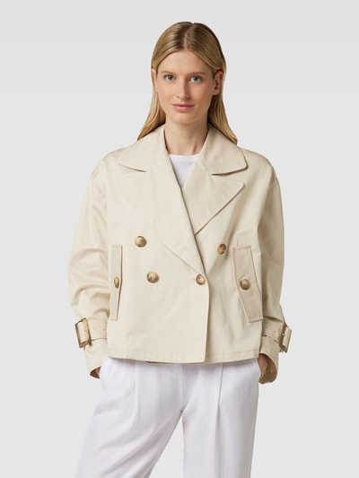 Emporio Armani Oversized Jacke  mit doppelreihiger Knopfleiste Beige 4