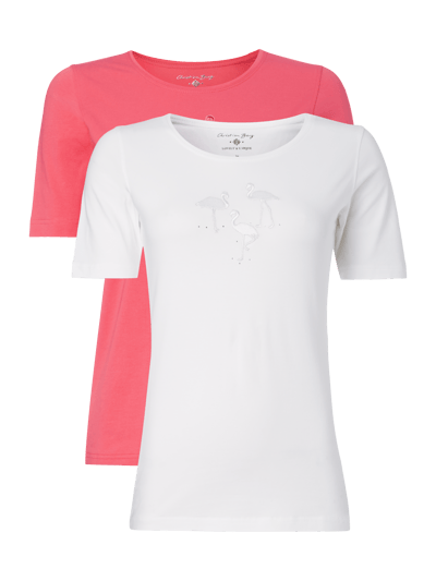 Christian Berg Woman T-Shirt im 2er-Pack Pink 1