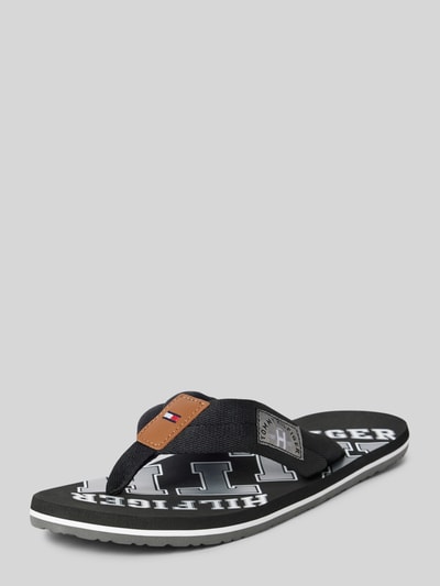 Tommy Hilfiger Zehentrenner mit gewebtem Ristriemen Black 1
