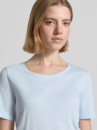 s.Oliver RED LABEL Regular Fit T-Shirt aus reinem Baumwoll-Interlockjersey Hellblau 3