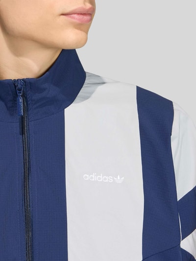 adidas Originals Relaxed Fit Sweatjacke mit Label-Stitching Marine 3