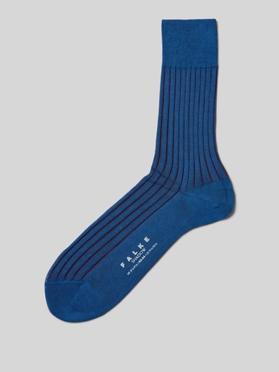 Falke Socken aus reiner Baumwolle Modell 'Shadow' Blau 1