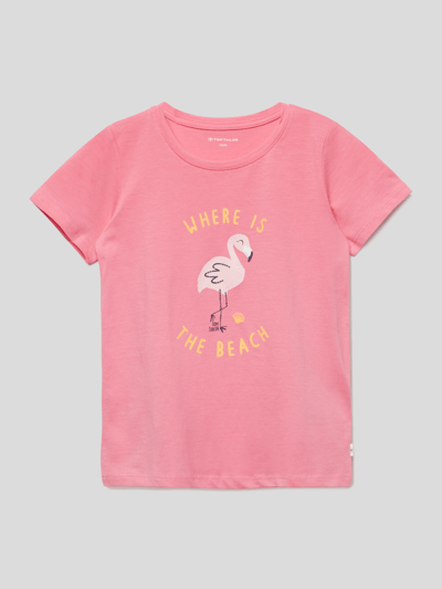 Tom Tailor T-Shirt mit Motiv-Print Pink 1