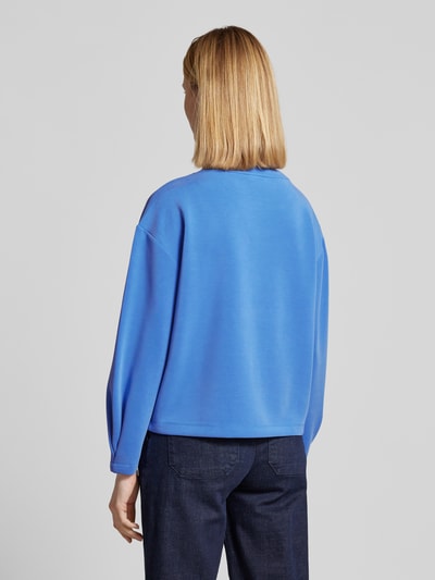 s.Oliver RED LABEL Relaxed Fit Sweatshirt aus Modal-Mix-Scuba Blau 5