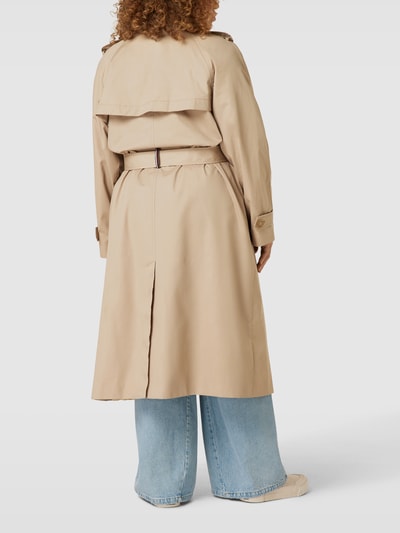 Tommy Hilfiger Curve PLUS SIZE trenchcoat met steekzakken opzij Beige - 5