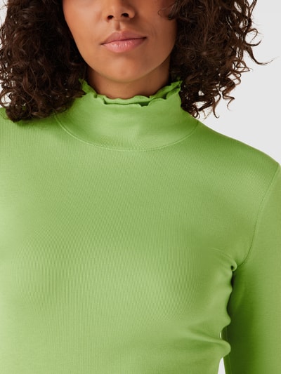 Marc Cain Longsleeve mit Rüschen Apfelgrün 3