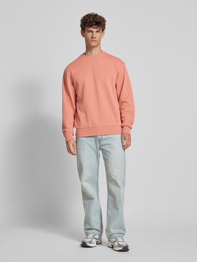 CHAMPION Sweatshirt mit Label-Stitching Apricot 1