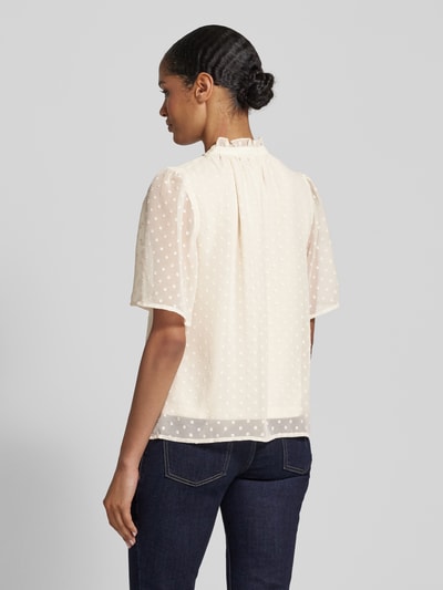 Vero Moda Regular Fit Bluse mit Spitzendetail Modell 'LEAH' Offwhite 5