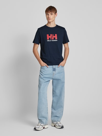 Helly Hansen T-shirt met labelprint Marineblauw - 1