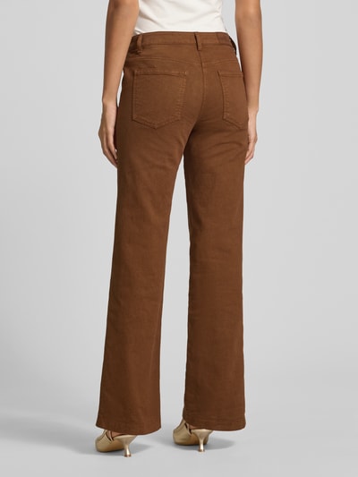 Luisa Cerano Jeansy z guzikami i kieszeniami z tyłu Camel 5