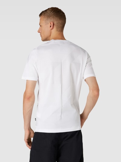 BOSS T-Shirt mit Strukturmuster Modell 'Tiburt' Weiss 5