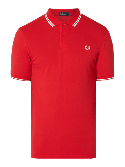 Fred Perry Poloshirt mit Kontrastdetails  Rot 2