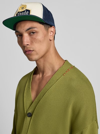 RHUDE Basecap mit Label-Detail Marine 1