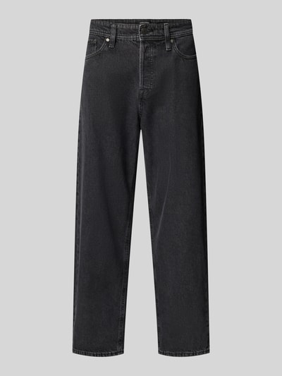 JACK & JONES Jeansy o szerokim kroju z 5 kieszeniami model ‘Alex’ Czarny 2
