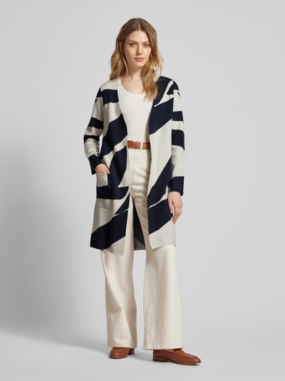 Betty Barclay Lange cardigan met opengewerkte voorkant Offwhite - 1