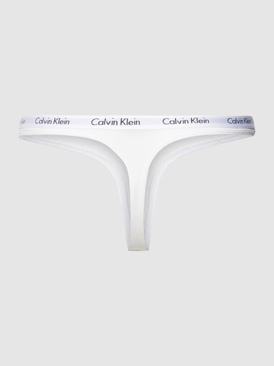 Calvin Klein Underwear String mit elastischem Logo-Bund im 3er-Pack Modell 'CAROUSEL' Gruen 3