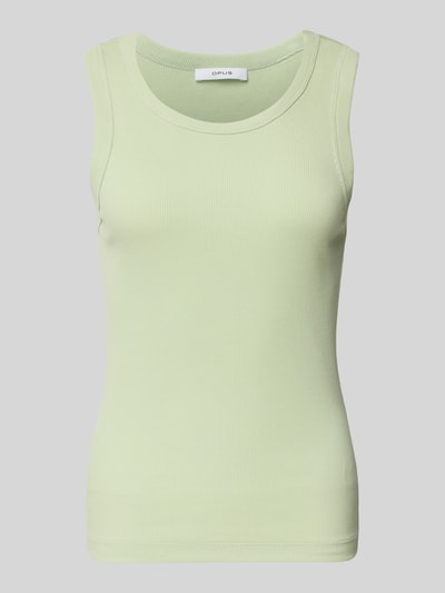 OPUS Tanktop met ribboorden, model 'Ilesso' Lichtgroen - 2