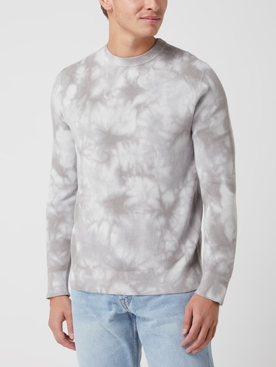 THEORY Pullover im Batik-Look Modell 'Masten' Hellgrau 4