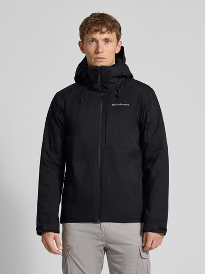PEAK PERFORMANCE Kurtka z pionową kieszenią na piersi model ‘Maroon’ Czarny 4
