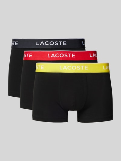 Lacoste Trunks mit elastischem Label-Bund im 3er-Pack Gelb 1