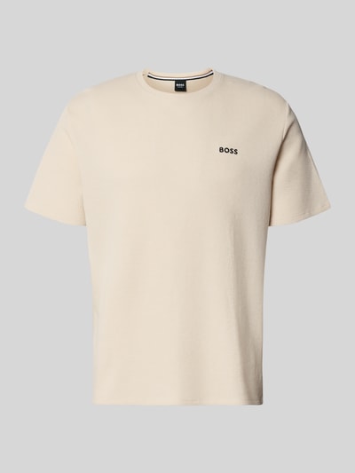 BOSS Regular Fit T-Shirt aus Baumwoll-Mix Offwhite 2