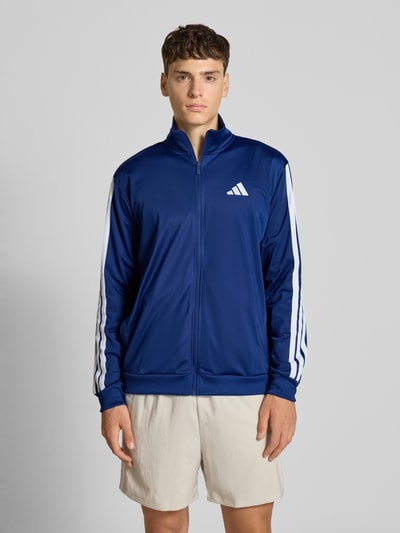 adidas Sportswear Kurtka treningowa ze stójką i wyhaftowanym logo Ciemnoniebieski 4