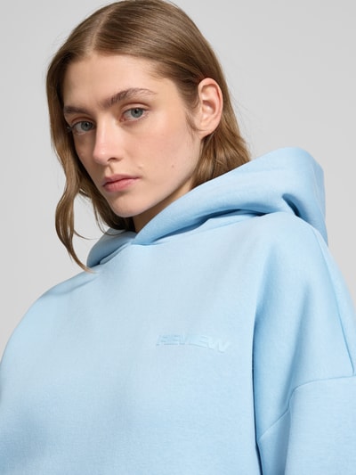 Review Oversized Hoodie mit Kapuze Hellblau 3