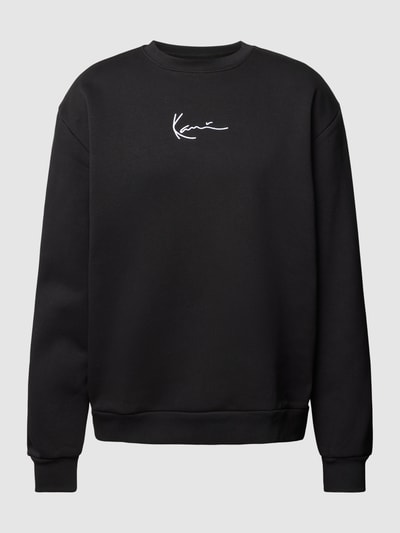 KARL KANI Sweatshirt mit Label-Stitching Modell 'SIGNATURE' Black 2