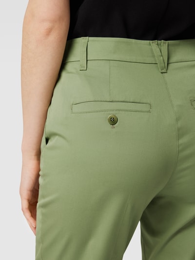 Marc Cain Stoffhose mit fixierten Beinumschlägen Khaki 3