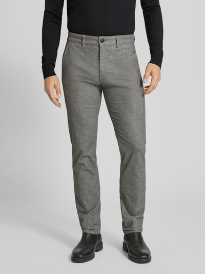 BOSS Orange Slim fit chino van katoenmix  Lichtgrijs - 4