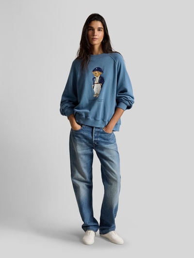 Polo Ralph Lauren Bluza o kroju relaxed fit z mieszanki bawełny Jasnoniebieski 1