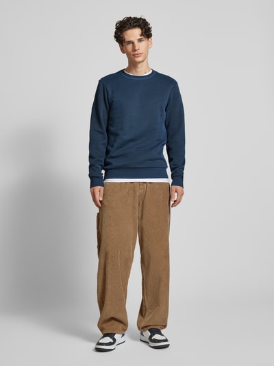 Blend Sweatshirt mit Strukturmuster Marine 1