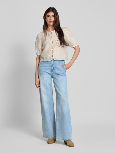 My Essential Wardrobe Wide leg jeans met steekzakken, model 'Tusa' Lichtblauw - 1