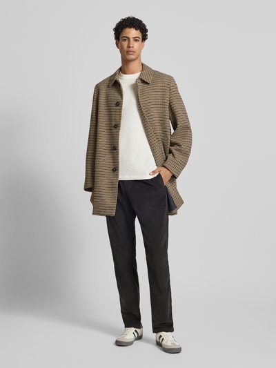 Tommy Jeans Spodnie sztruksowe o kroju tapered fit z czystej bawełny model ‘ISAAC’ Czarny 1