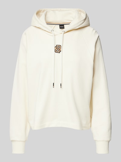 BOSS Hoodie mit Logo-Badge Modell 'Emaes' Offwhite 2