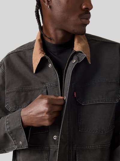 Levi's® Relaxed Fit Jeansjacke aus reiner Baumwolle mit aufgesetzten Taschen Black 3