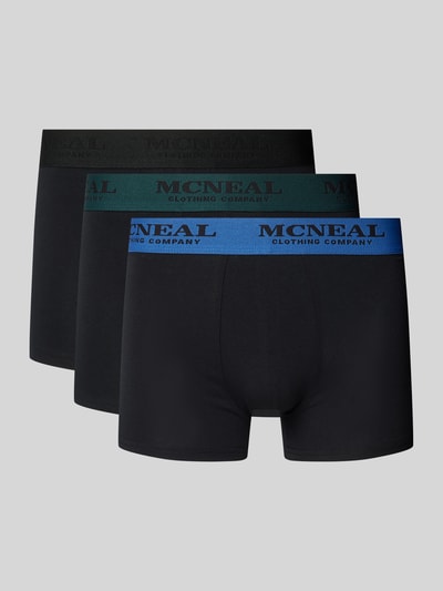 MCNEAL Trunks mit Label-Bund im 3er-Pack Black 1