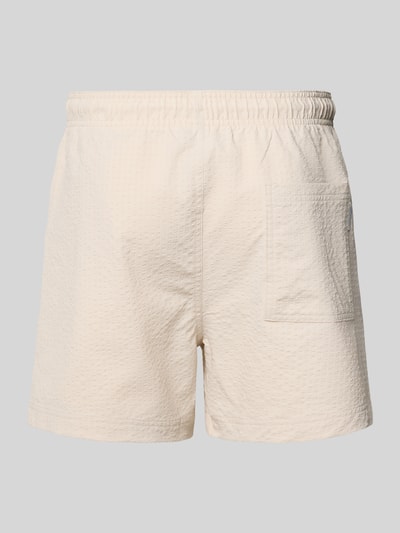 Produktfoto, helle Seersucker-Badehose Modell 'MAUI OCEAN' von Jack & Jones, strukturierte Oberfläche, elastischer Bund, Regular Fit