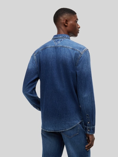 Tommy Jeans Regular Fit Jeanshemd aus reiner Baumwolle Dunkelblau 5